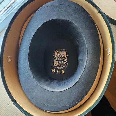 Vintage Dobbs Top Hat Fifth Avenue NY  7 3/8 and Knox Hat box!