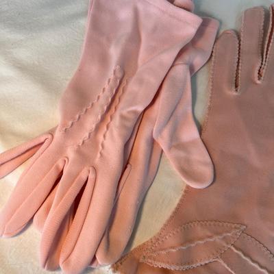 Lot of evening gloves - Pinks