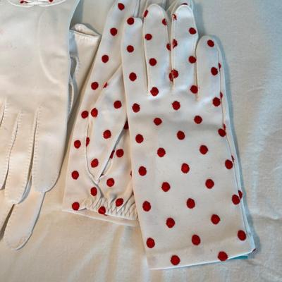 Lot of evening gloves - Pinks