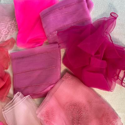 Nylon hair scarves - Pink
