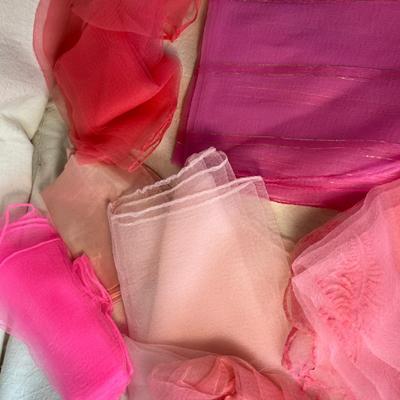 Nylon hair scarves - Pink
