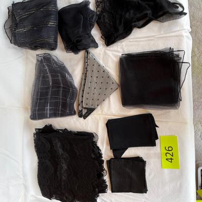 Black Hair scarves 9!