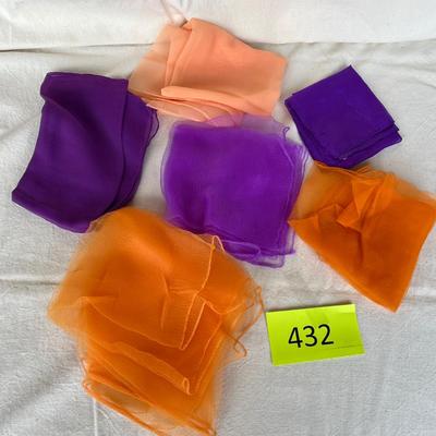 Orange & Purple Scarves
