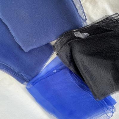 Blue hair scarves 8