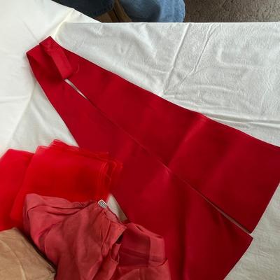 Lot of 9 Red Hair Scarves