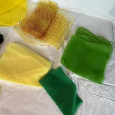 8 Yellow/ Greens Hair scarves