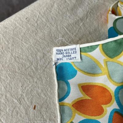 Lot of 60s print scarves
