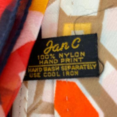 Lot of 60s print scarves