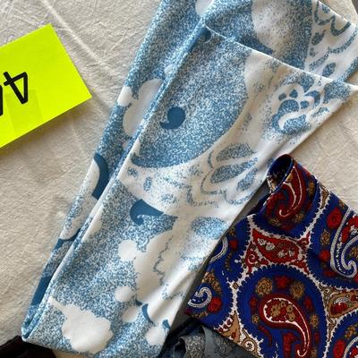 Lot of Blues print scarves