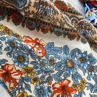 Lot of Blues print scarves