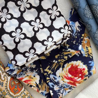Lot of Blues print scarves