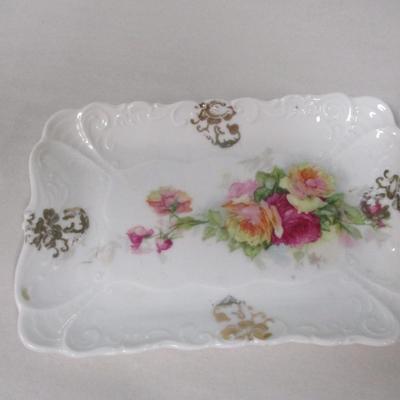 Collection of Antique Porcelain China includes Limoges Plate and German Teacup