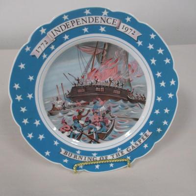 Haviland Limoges Burning of the Gaspee 1772 Independence Collectors Plate