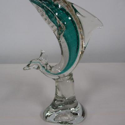 Murano Style Blown Glass Sword Fish