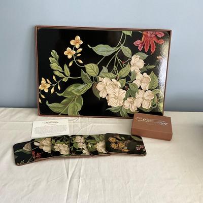 MR1495 Williamsburg Garden Images Cork Back Placemats and Coasters