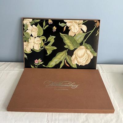 MR1497 Williamsburg Garden Images Hardboard Placemats Qty 4