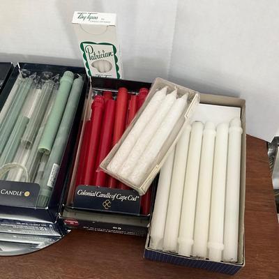 F1504 Large lot of Colonial Tapered Candles