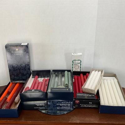 F1504 Large lot of Colonial Tapered Candles
