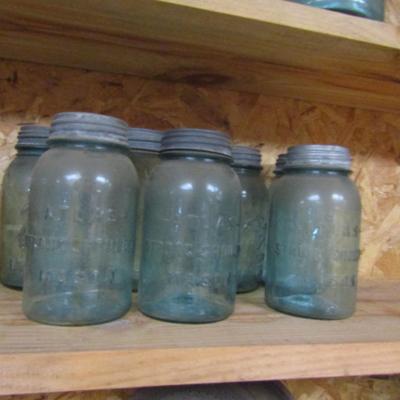 Blue Jars with Galvanized Lids- 7 Quarts (Lot #3)