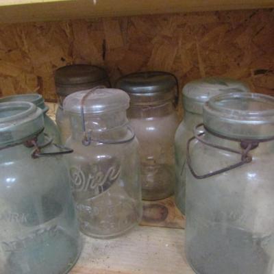 Assorted Bale Top Jars- Some Lids Missing (Lot #5)