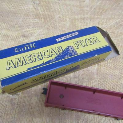 Antique Gilbert American Flyer Model Railroad Car with Box- 3/16