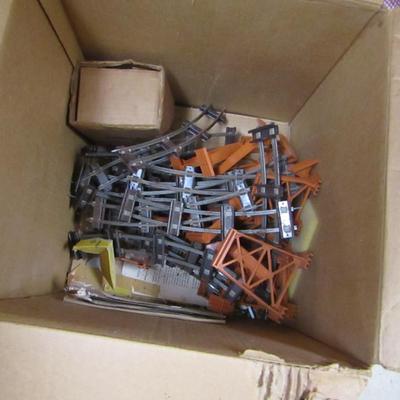 Collection of Model Railroad Track and Transformer