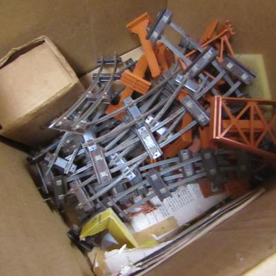 Collection of Model Railroad Track and Transformer