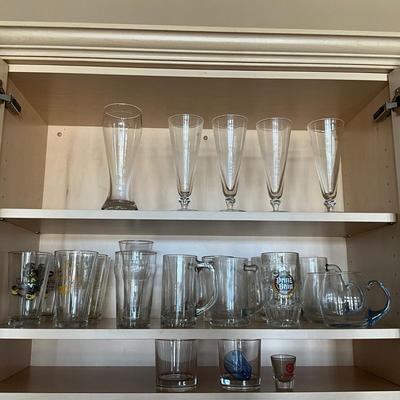 L1519 Lot of Beer Mugs and Glasses