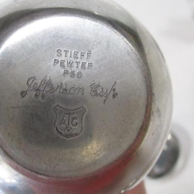 Williamsburg Stieff Pewter Porridge Bowl Jefferson Cup