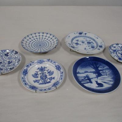 Blue & White Fine China Plates Royal Copenhagen