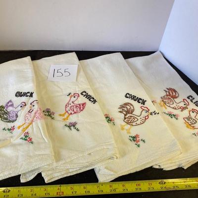 Hand Embroidery Tea Towels