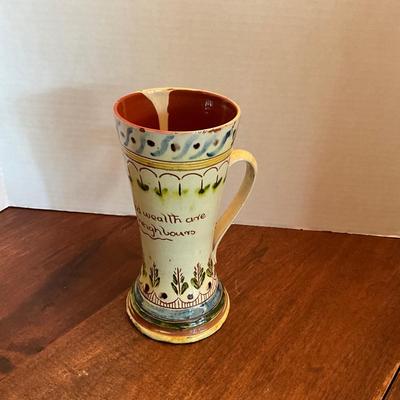DR1557 Antique 18th Century Slipware Two Handle Cut