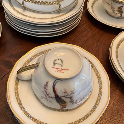 DR1566 Set of Haviland Limoges Bird China