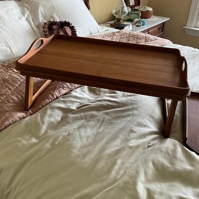 UB1573 Two Vintage Teak Bedtrays