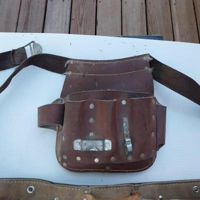2 LEATHER TOOL BELTS