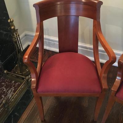 Pair of Baker  furniture Regency chairs