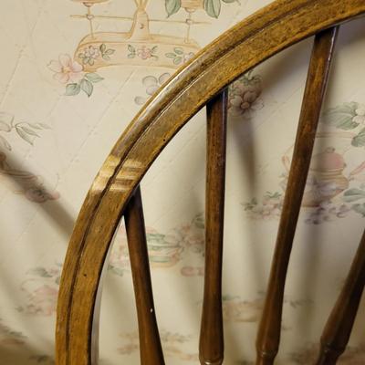 Pair of Swiveling Solid Wood Stools (K-DW)