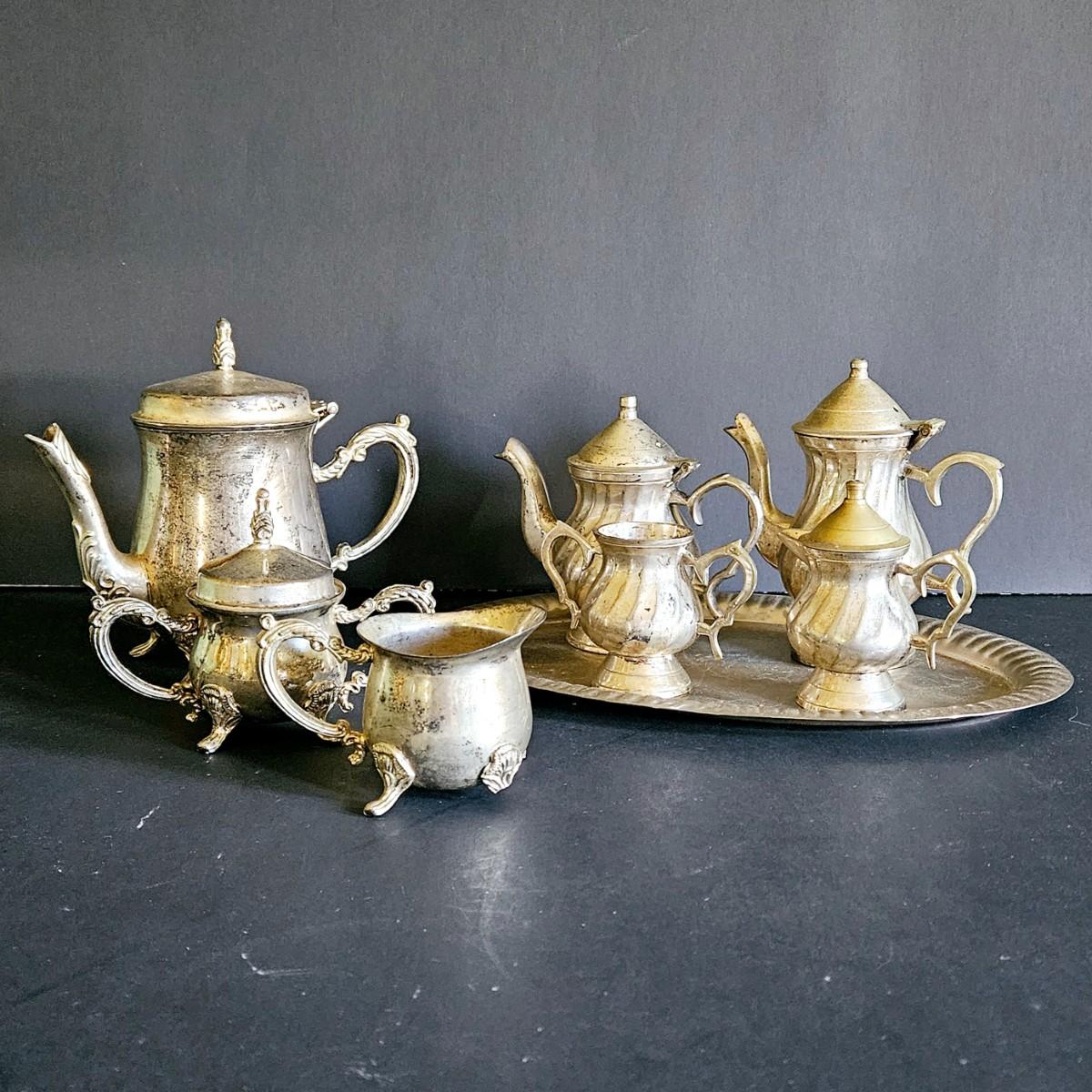 LOT 99D: Vintage Davco & International Mini Silverplate Tea Service ...