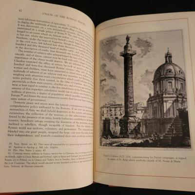 Leather Bound Six Volume Set "The Rise and Fall of the Roman Empire" by Edward Gibbon (D-DW)