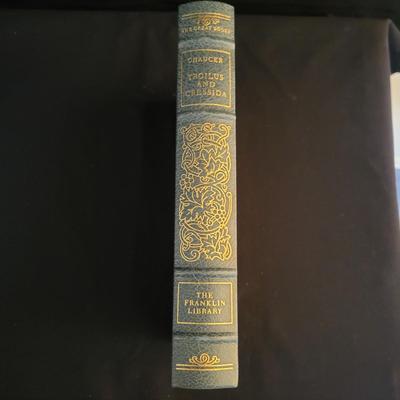 13 Leather & Paper Bound Books With Gold Leaf Details (D-DW)