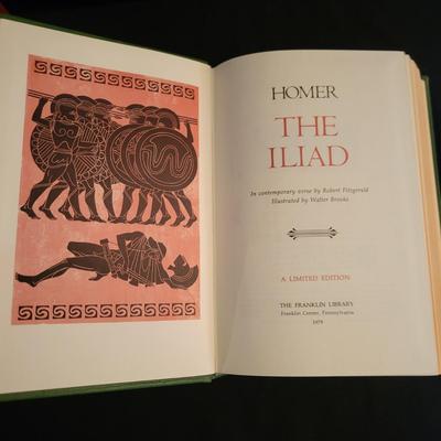 13 Leather & Paper Bound Books With Gold Leaf Details (D-DW)