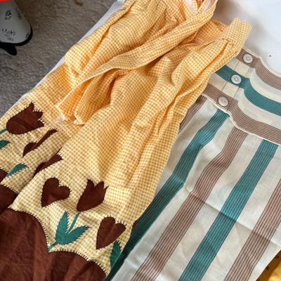 4 Browns/ Blues aprons