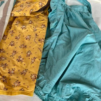 4 Browns/ Blues aprons