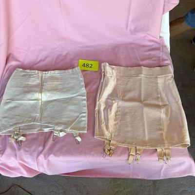 Corset style panties w/ hose garters