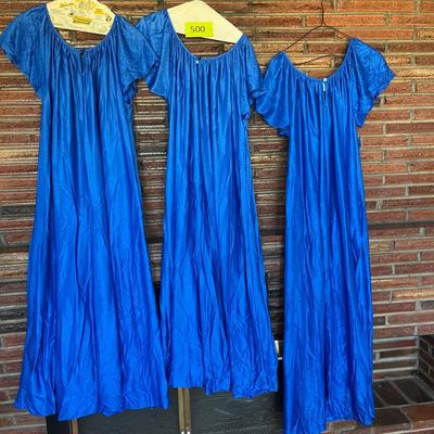 3 blue nighties