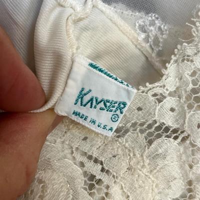 2 white vintage slips