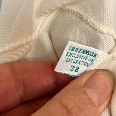 2 white vintage slips
