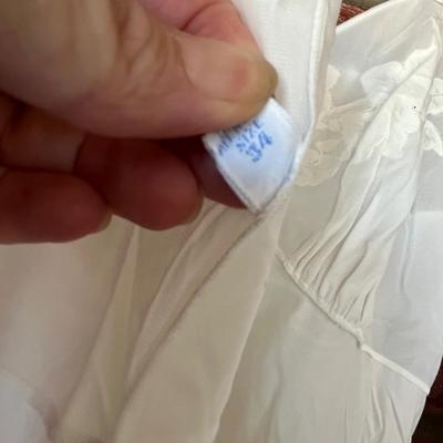 3 white vintage slips