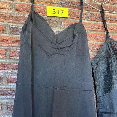 3 black slips