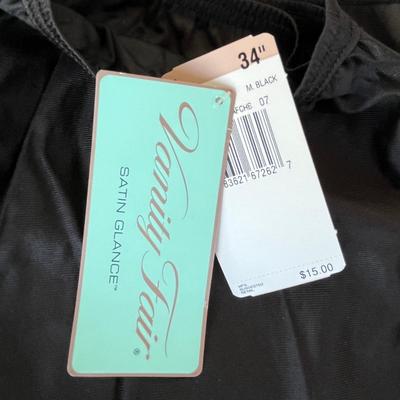2 black skirt slips NWT